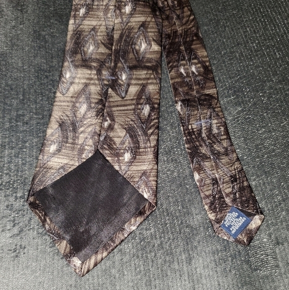 Brown / Tan Patterned Tie New - Picture 5 of 6